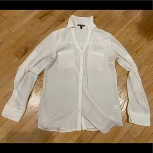Express Silk Blouse Shirt S